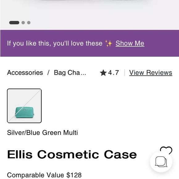 Coach Ellis cosmetic bag. - Picture 3 of 6